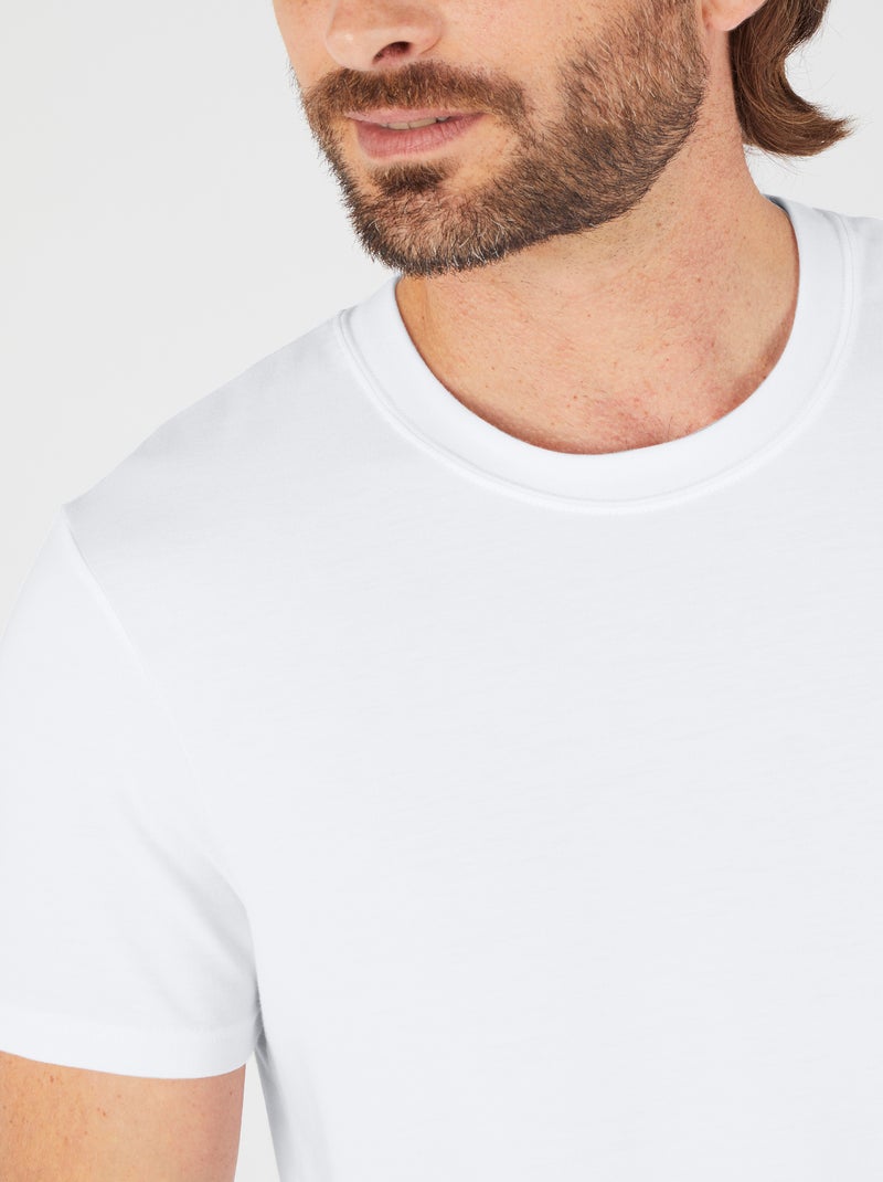 T-shirt manches courtes Evolutyl homme - Damart Blanc - Kiabi