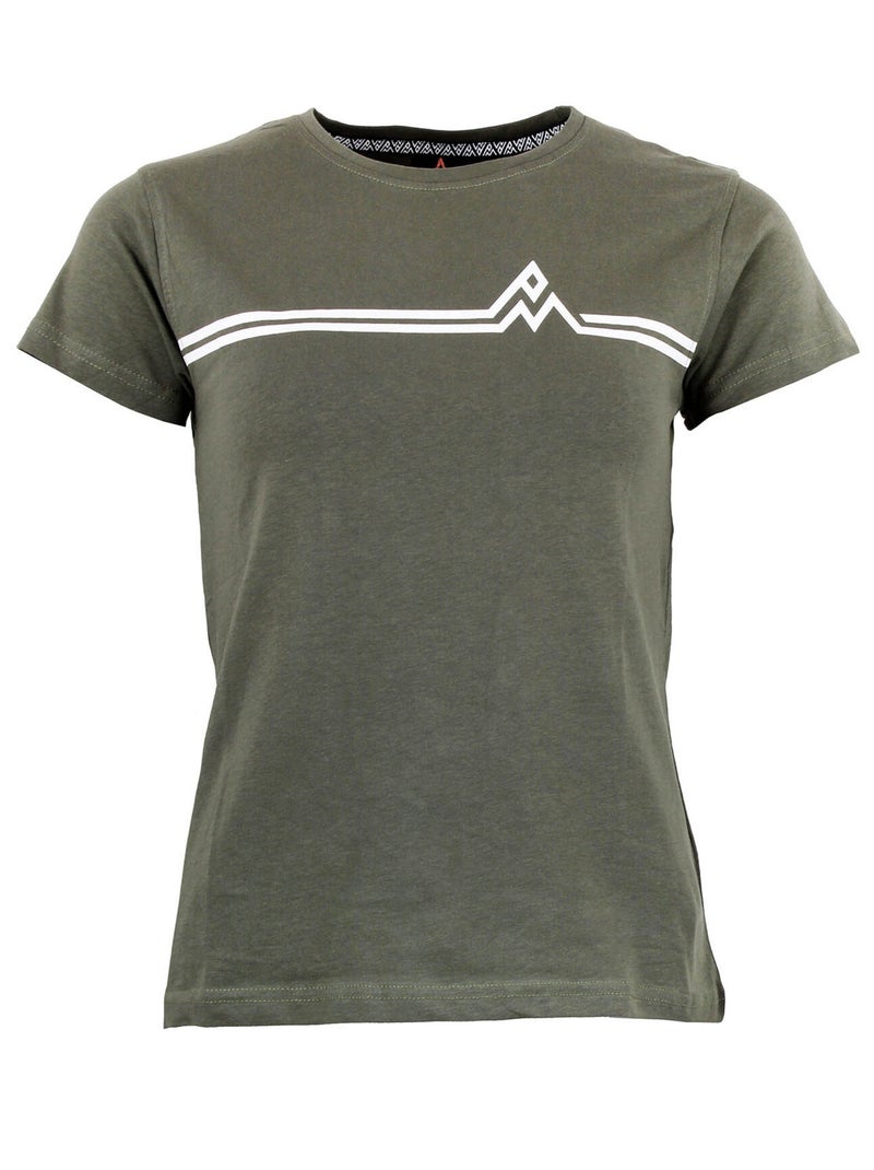 T-shirt manches courtes femme AURELIE Kaki - Kiabi