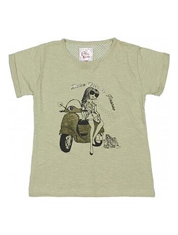 T-shirt manches courtes fille FADESPOLI - MISS GIRLY