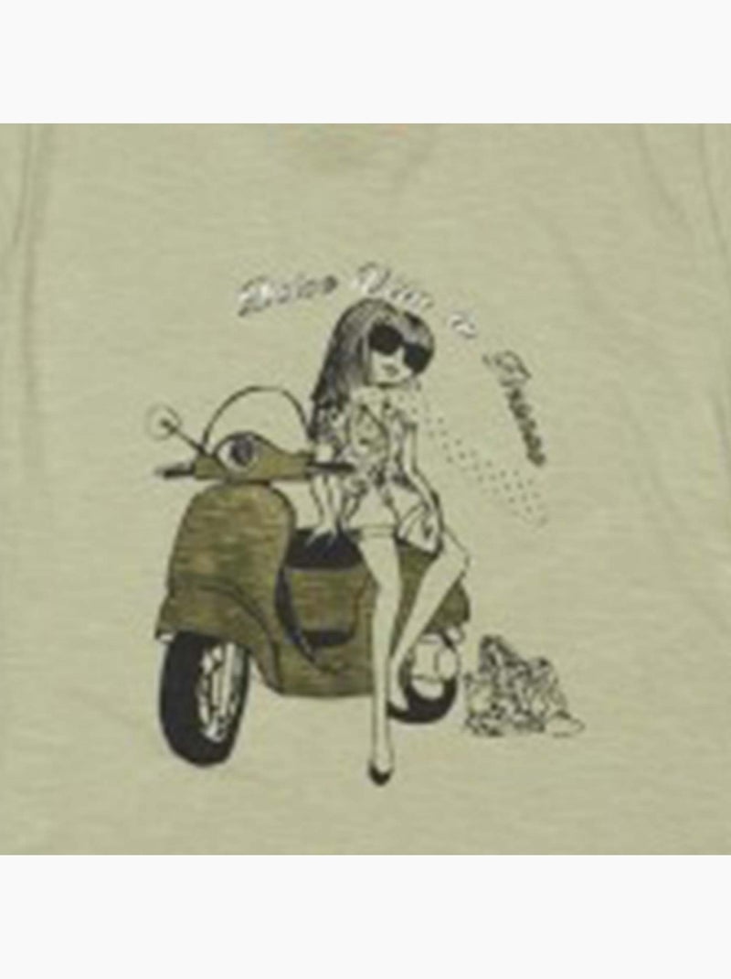 T-shirt manches courtes fille FADESPOLI - MISS GIRLY Gris taupe - Kiabi