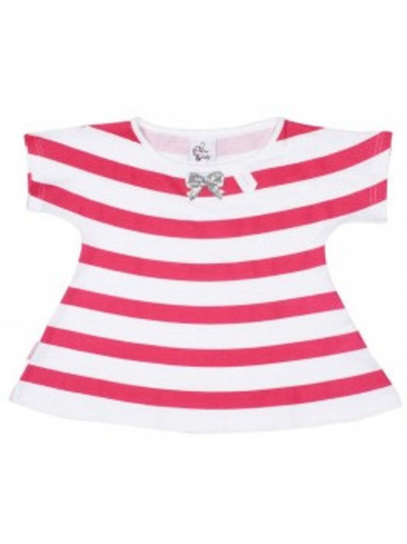 T-shirt manches courtes fille FAGOLE - MISS GIRLY Rose - Kiabi