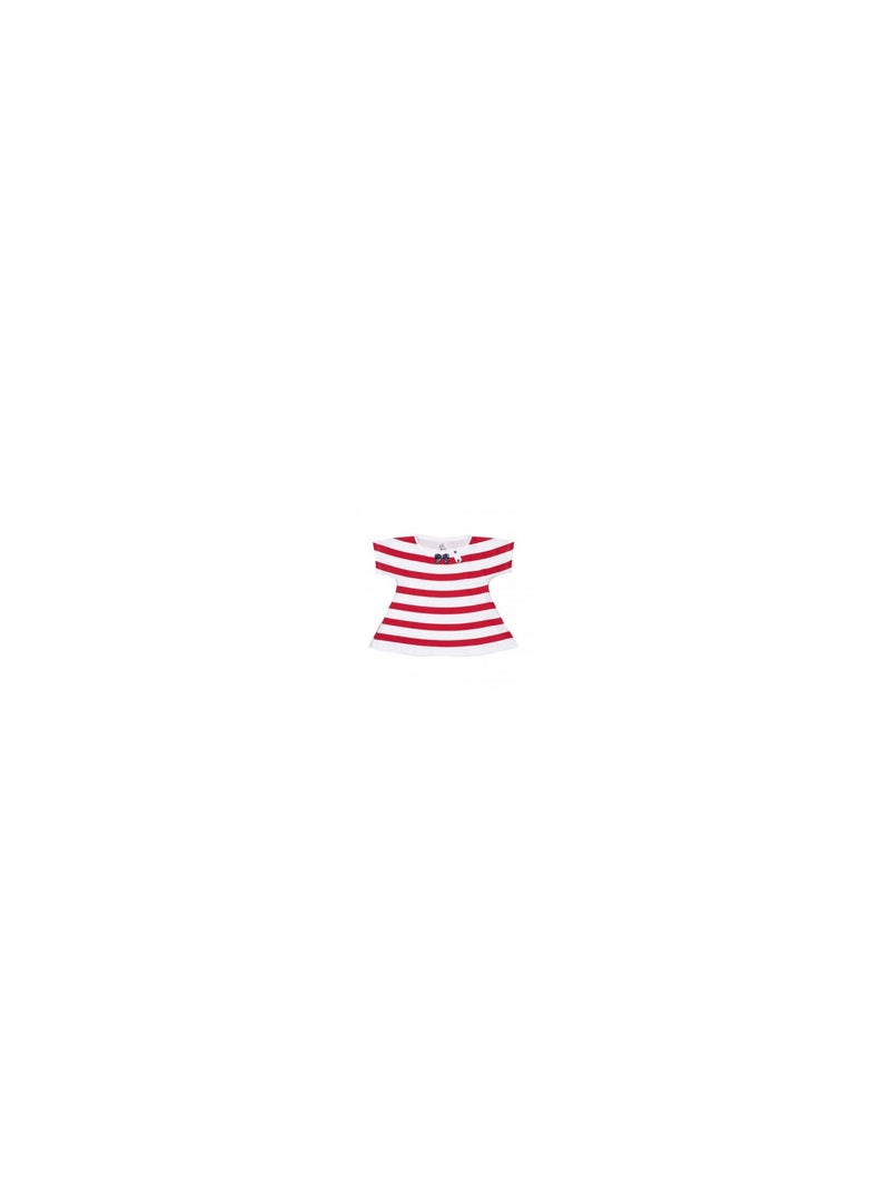 T-shirt manches courtes fille FAGOLE - MISS GIRLY Rouge - Kiabi