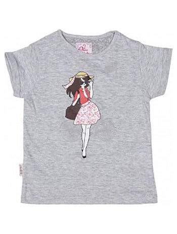 T-shirt manches courtes fille FLIRT - MISS GIRLY