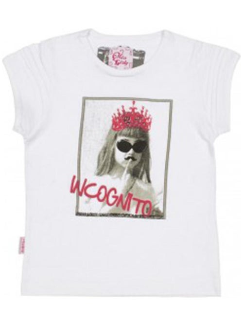 T-shirt manches courtes fille FRISCO - MISS GIRLY - Kiabi