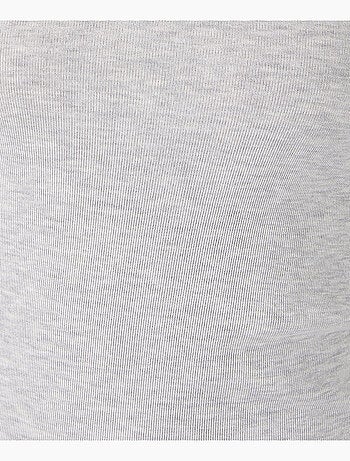 T-shirt manches courtes fine côte guipure Thermolactyl thermique - Damart
