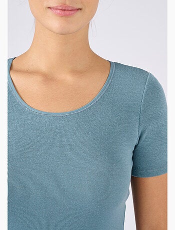 T-shirt manches courtes fine côte Thermolactyl thermique - Damart