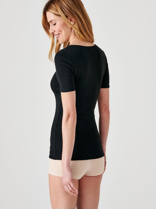 T-shirt manches courtes fine côte Thermolactyl thermique - Damart - Kiabi