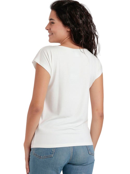 T-shirt manches courtes Front Stones - Kiabi T-shirt manches courtes Front Stones - Kiabi