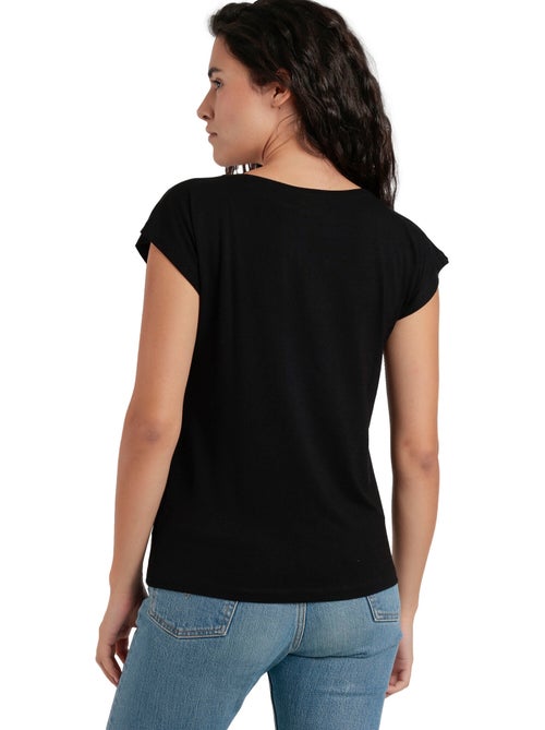 T-shirt manches courtes Front Stones - Kiabi T-shirt manches courtes Front Stones - Kiabi
