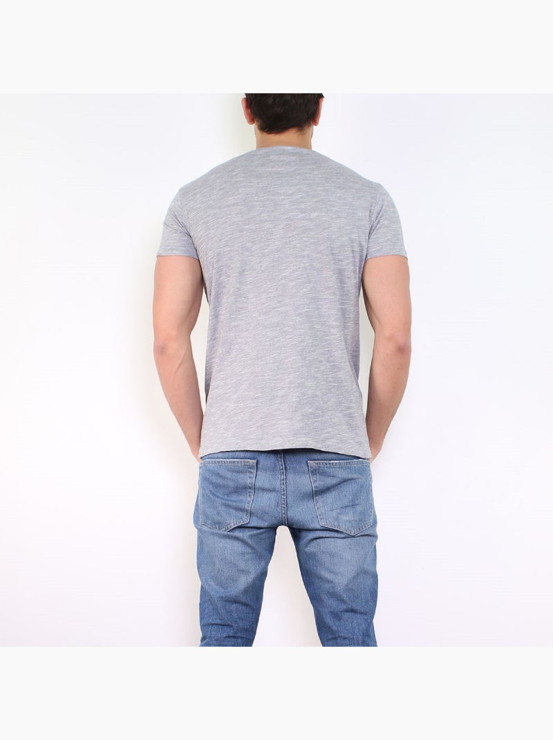 T-shirt manches courtes Gris - Kiabi