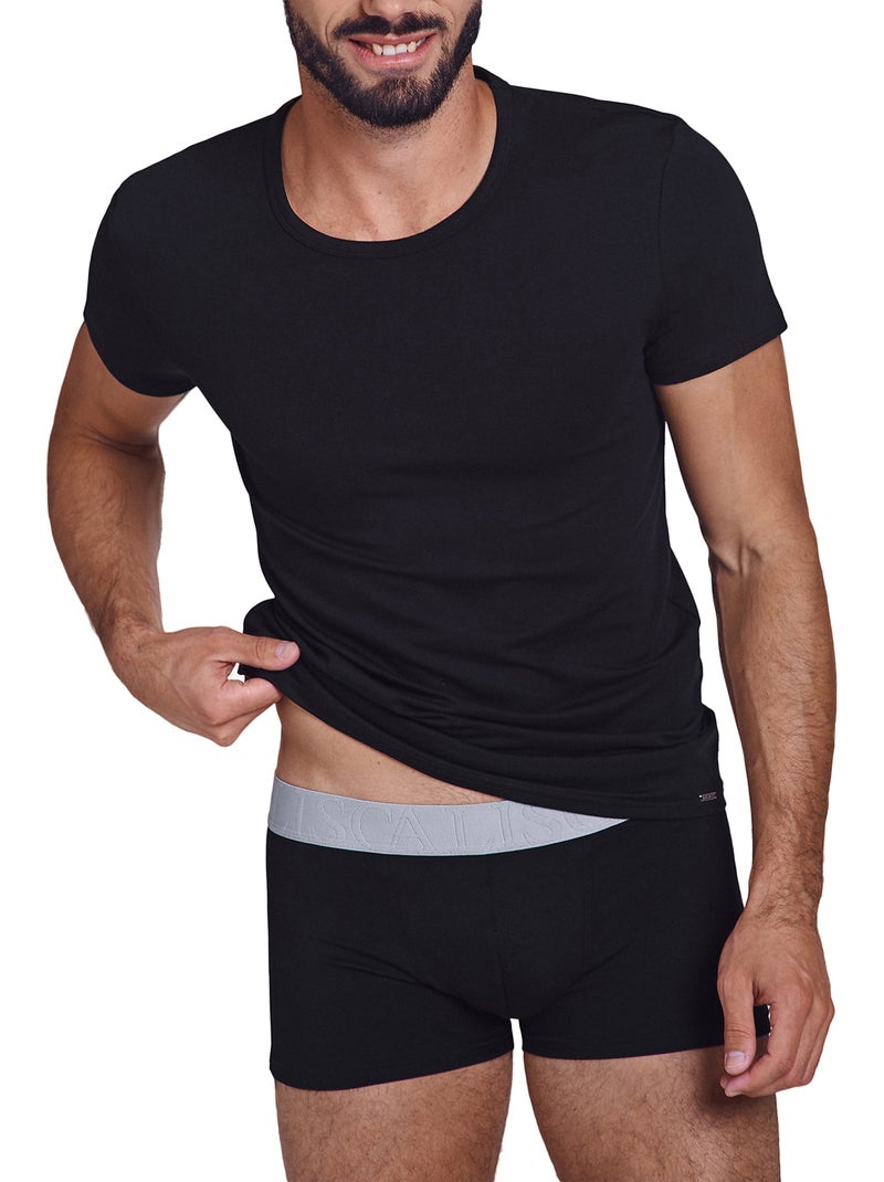 T-shirt manches courtes Hercules Noir - Kiabi