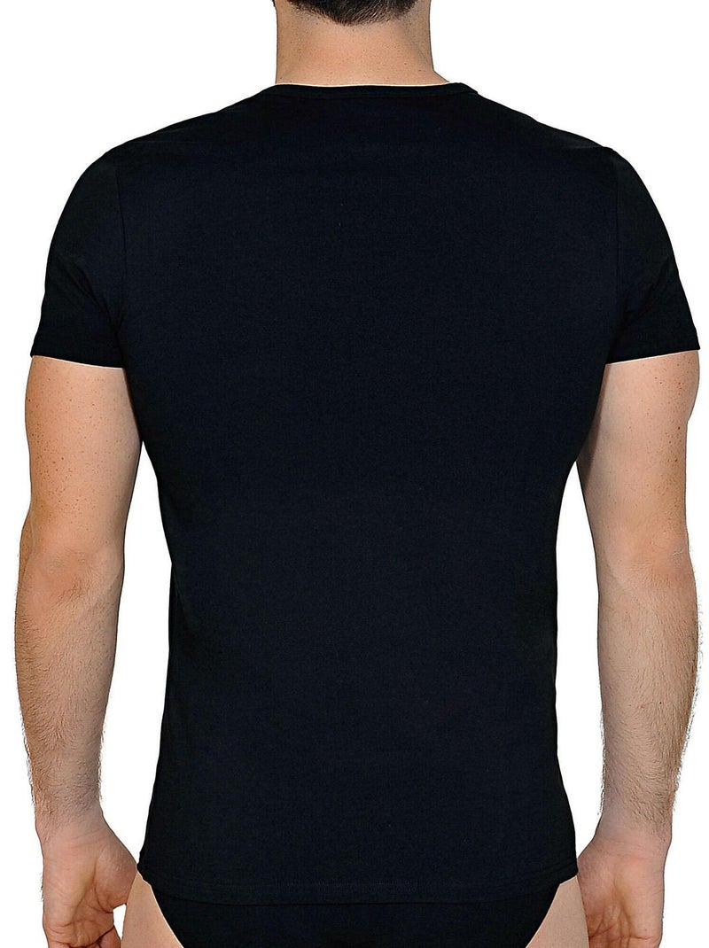 T-shirt manches courtes Hermes Noir - Kiabi