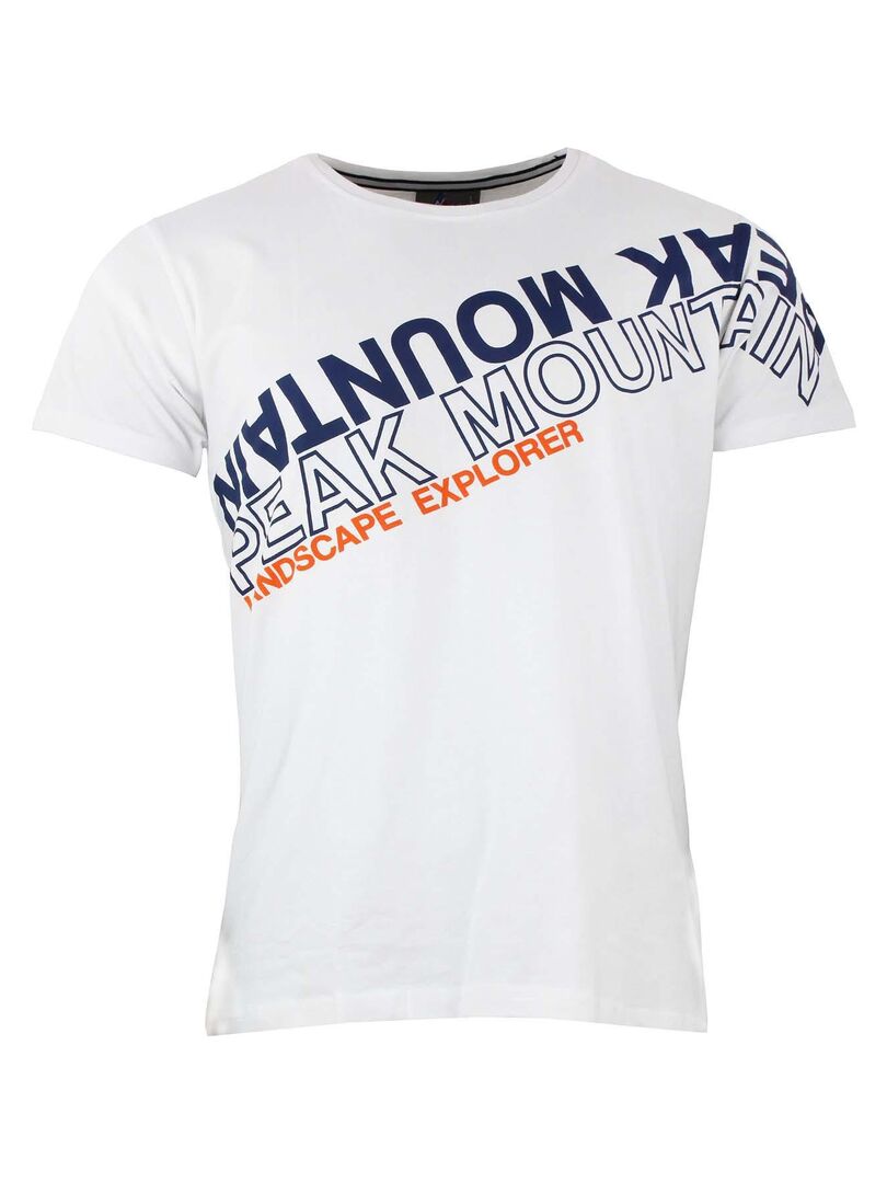 T-shirt manches courtes homme CYCLONE - PEAK MOUNTAIN Blanc - Kiabi