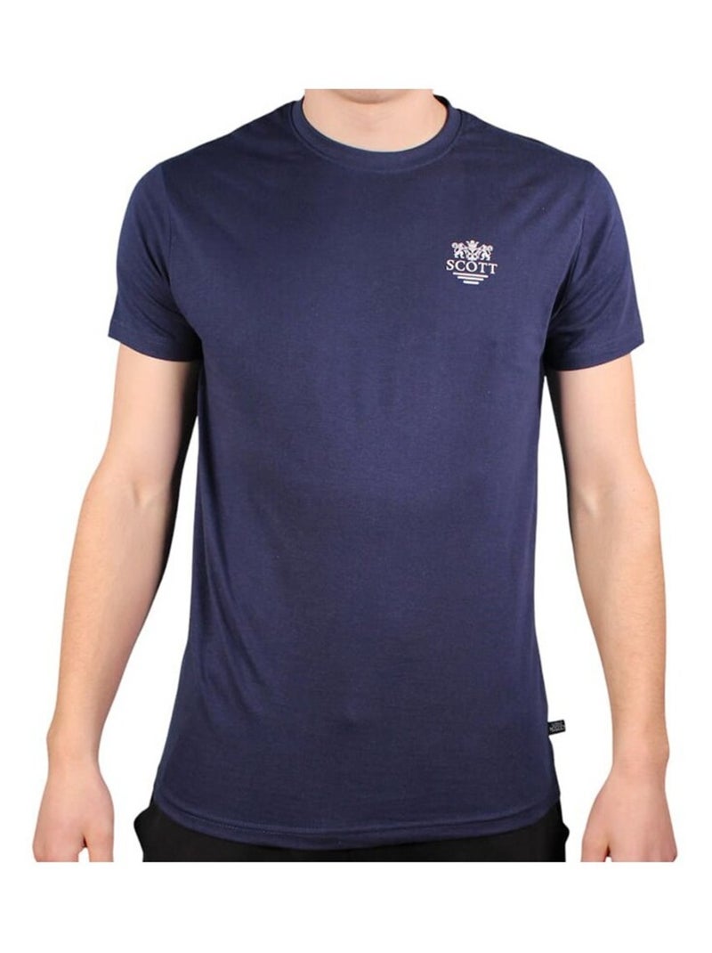 T-shirt manches courtes homme Scott Bleu marine - Kiabi