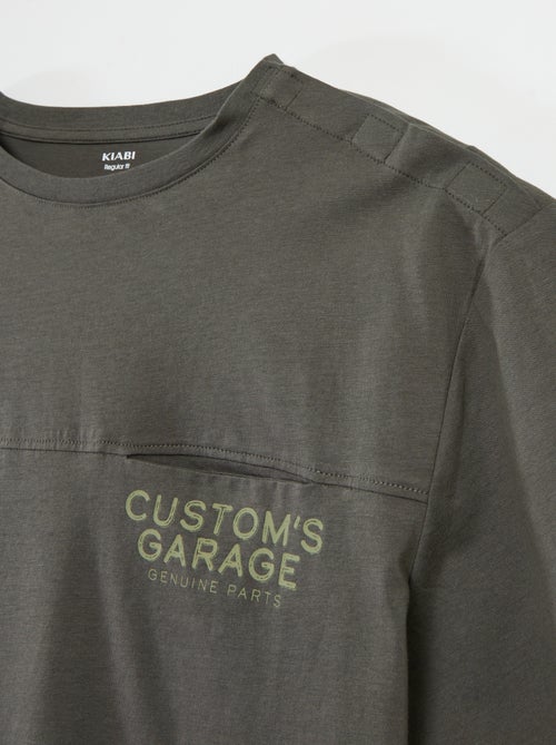 T-shirt manches courtes imprimé - collection facile à enfiler - Kiabi