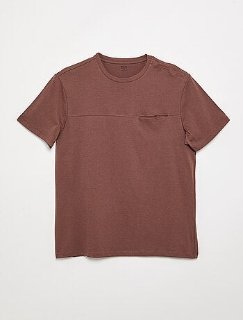 T-shirt en jersey imprimé homme à col rond