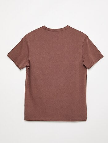 T-shirt en jersey imprimé homme à col rond