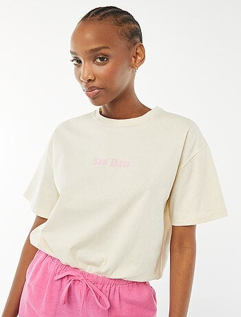 T-shirt manches courtes imprimé