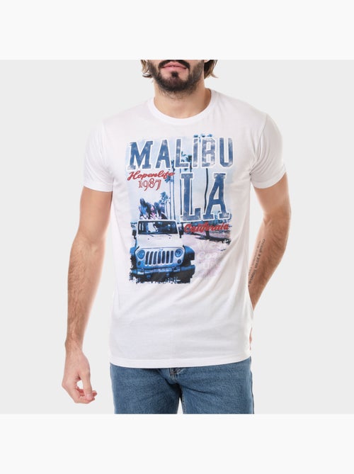 T-shirt manches courtes imprimé - Kiabi