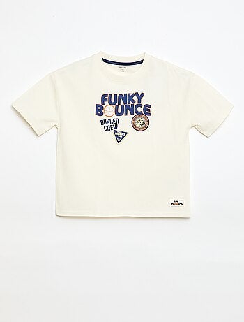 T-shirt manches courtes imprimé devant