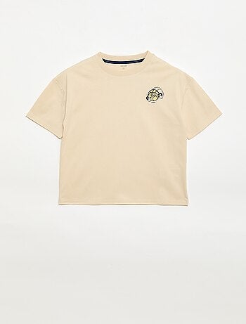 T-shirt manches courtes imprimé devant