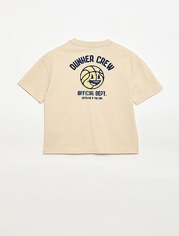 T-shirt manches courtes imprimé devant