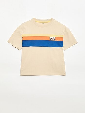 T-shirt manches courtes imprimé devant
