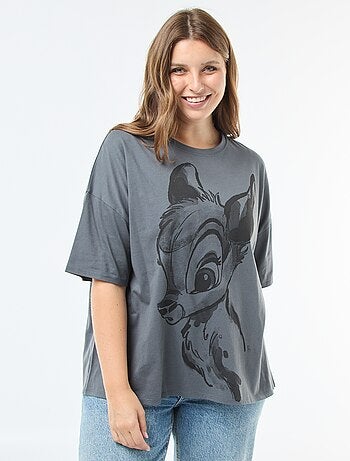 T-shirt manches courtes imprimé 'Disney' 'Bambi'