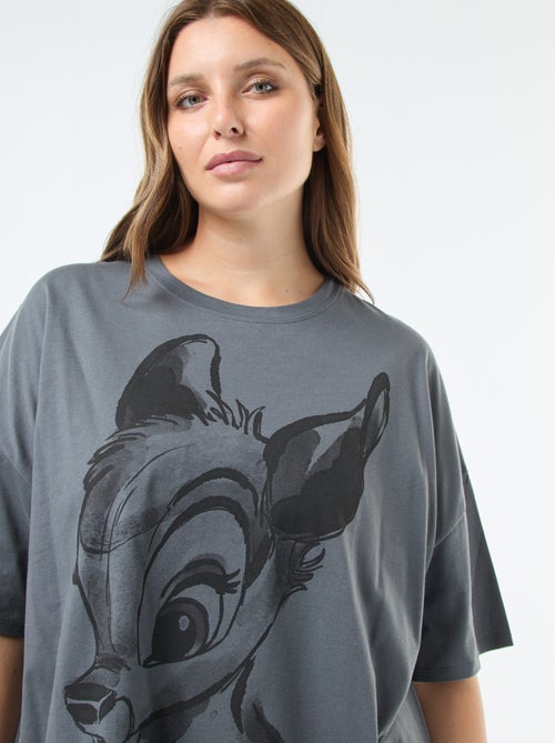 T-shirt manches courtes imprimé 'Disney' 'Bambi' - Kiabi