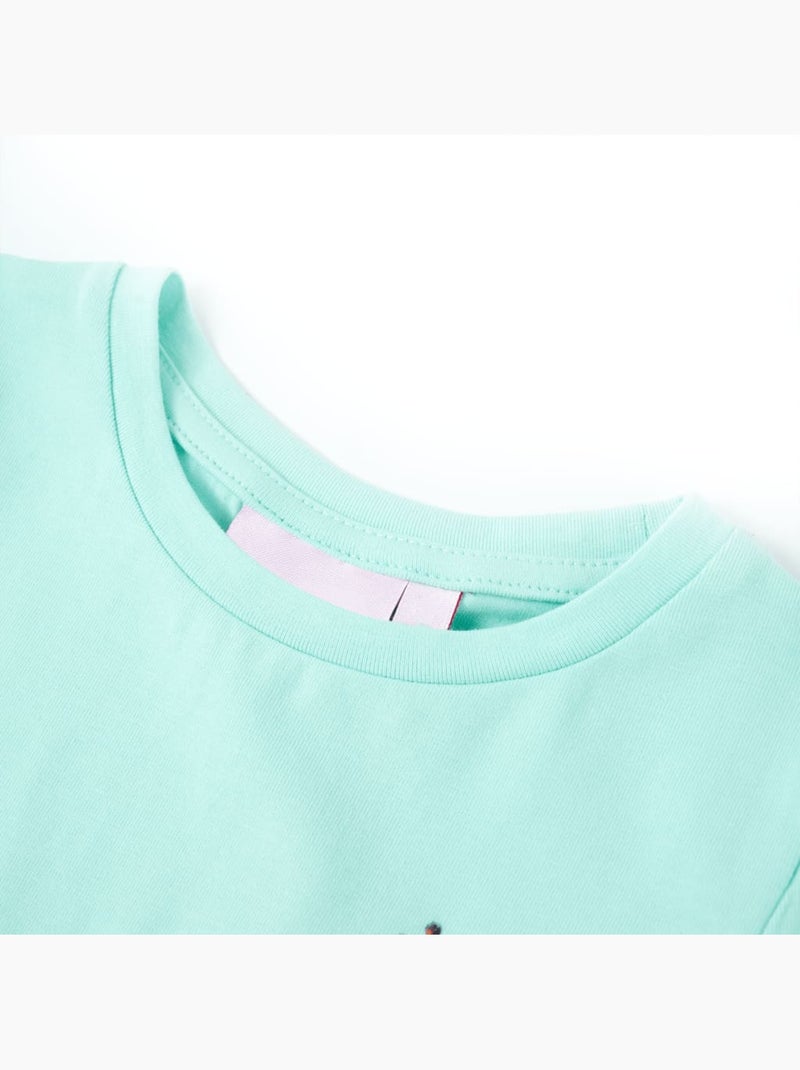 T-shirt manches courtes imprimé girafe sur patins - vidaxl Bleu - Kiabi