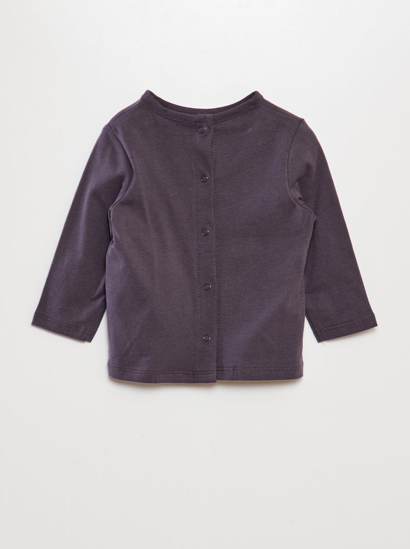 T-shirt manches courtes imprimé Gris - Kiabi