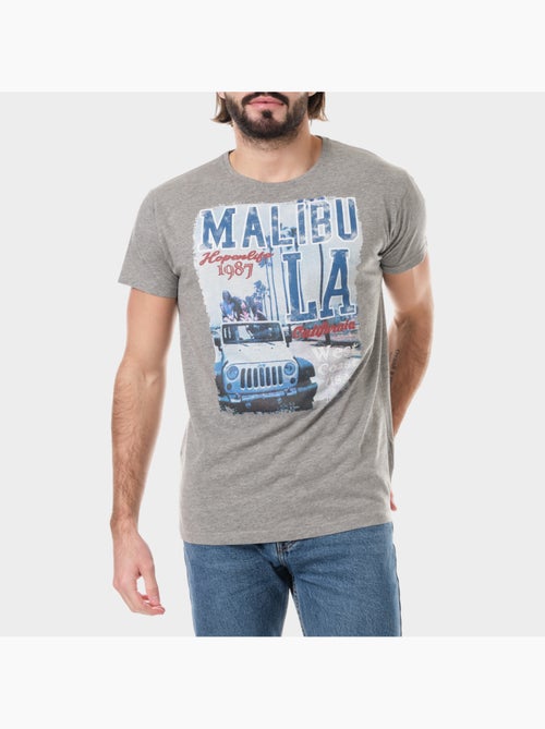 T-shirt manches courtes imprimé - Kiabi