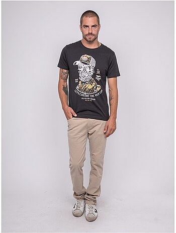 T-shirt manches courtes imprimé jaguar