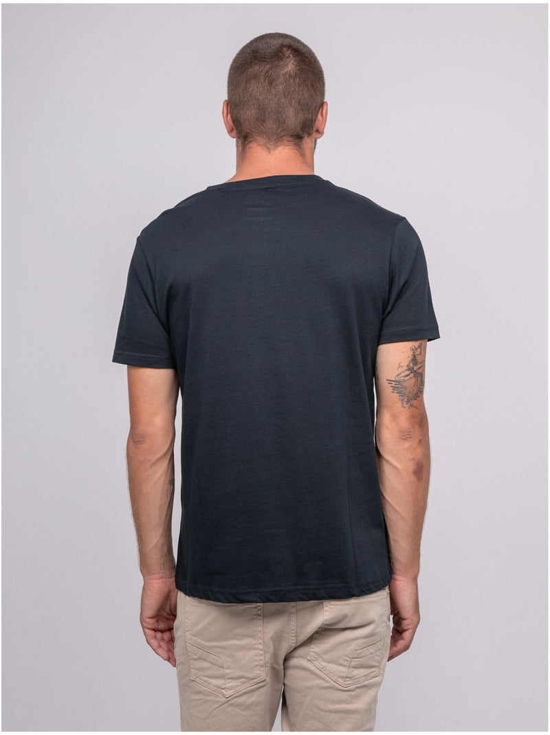 T-shirt manches courtes imprimé JARIKART Bleu marine - Kiabi