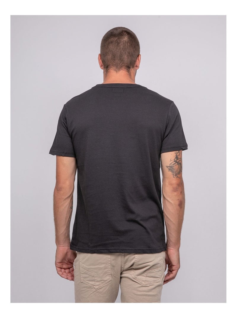 T-shirt manches courtes imprimé JEMIL Gris - Kiabi