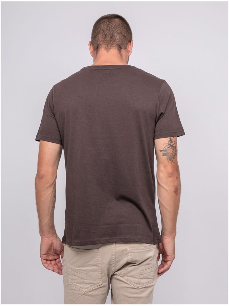 T-shirt manches courtes imprimé JEPILOGUE Marron - Kiabi