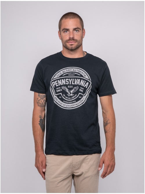 T-shirt manches courtes imprimé JIMITRI - Kiabi