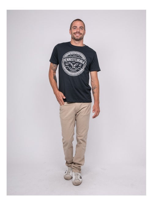 T-shirt manches courtes imprimé JIMITRI - Kiabi