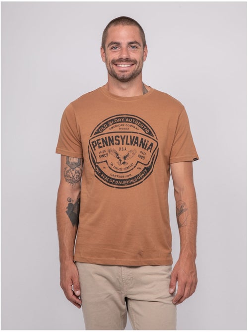 T-shirt manches courtes imprimé JIMITRI - Kiabi
