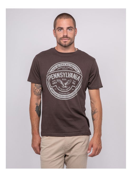 T-shirt manches courtes imprimé JIMITRI - Kiabi