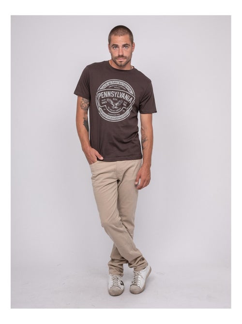 T-shirt manches courtes imprimé JIMITRI - Kiabi