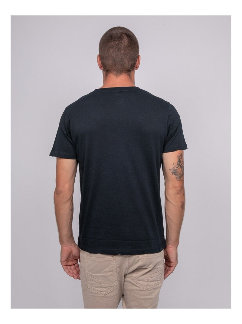 T-shirt manches courtes imprimé JOCTOGONE Bleu marine - Kiabi