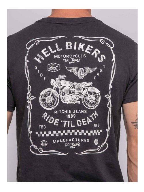 T-shirt manches courtes imprimé JOPATRIOT - Kiabi