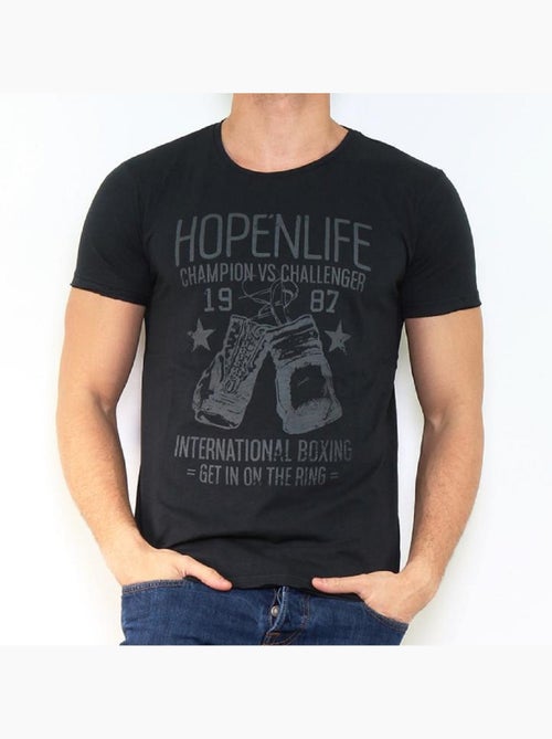 T-shirt manches courtes imprimé - Kiabi