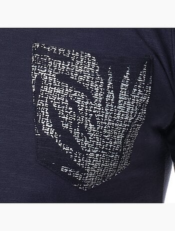T-shirt manches courtes imprimé poitrine