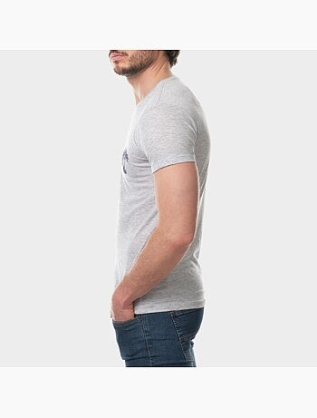 T-shirt manches courtes imprimé poitrine