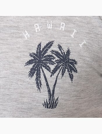 T-shirt manches courtes imprimé poitrine