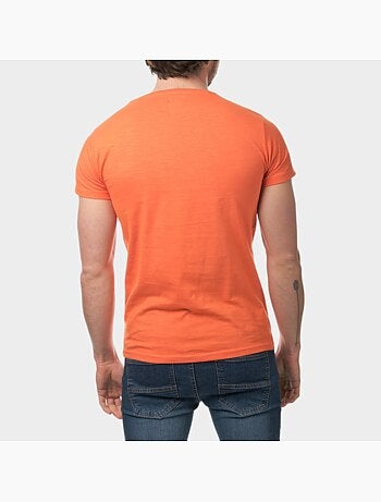 T-shirt manches courtes imprimé poitrine