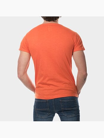 T-shirt manches courtes imprimé poitrine