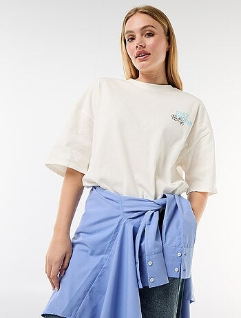 T-shirt manches courtes imprimé recto-verso